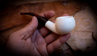 Smooth Special Handmade Block Meerschaum Pipe With Leather Box- Astaş Meerschaum