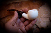 Smooth Special Handmade Block Meerschaum Pipe With Leather Box- Astaş Meerschaum
