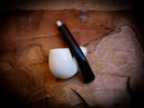 Smooth Special Handmade Half Bent Meerschaum Pipe With Leather Case - Astaş Meerschaum