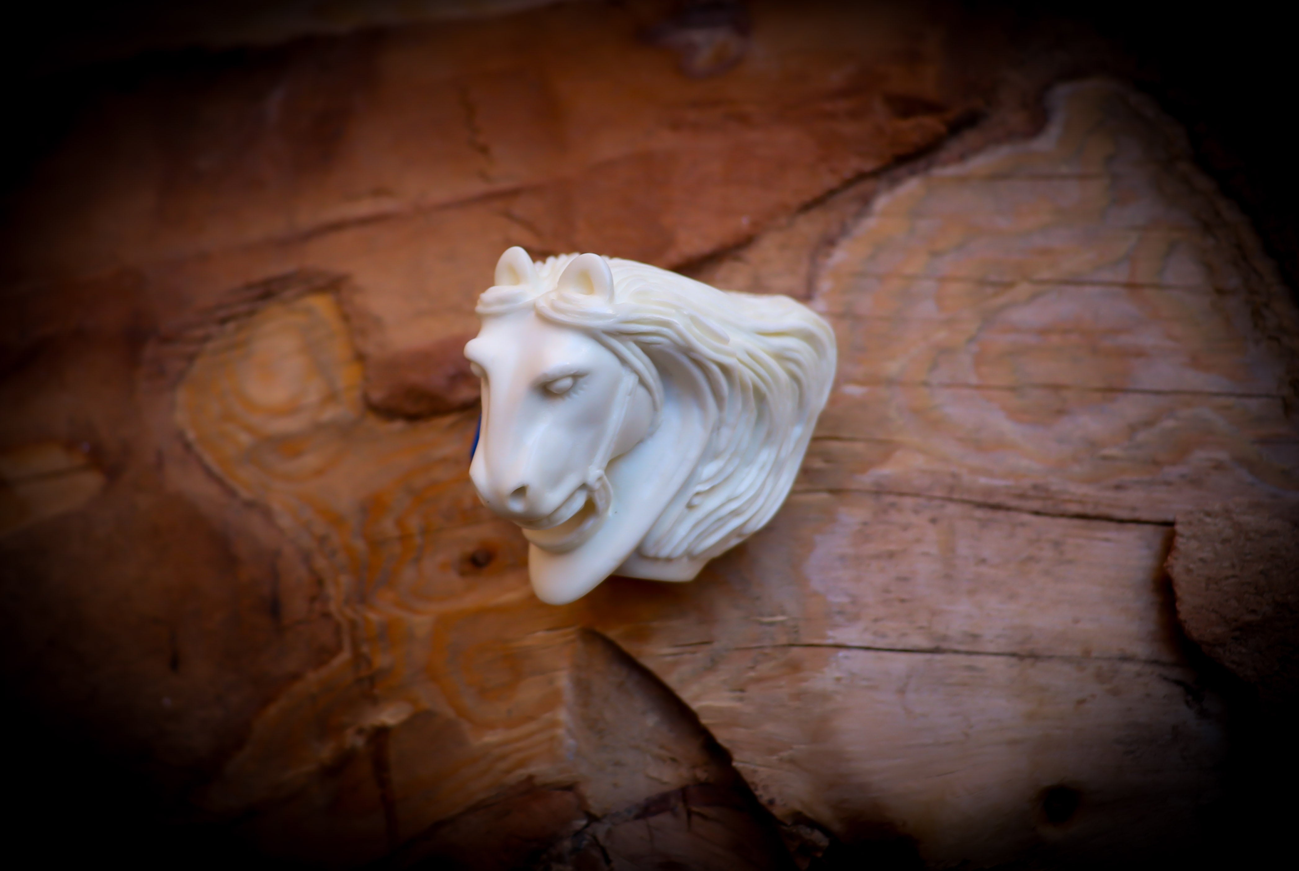 Horse Kirsten Bowl, Special Handmade Horse Kirsten Bowl Meerschaum Pipe- Astaş Meerschaum