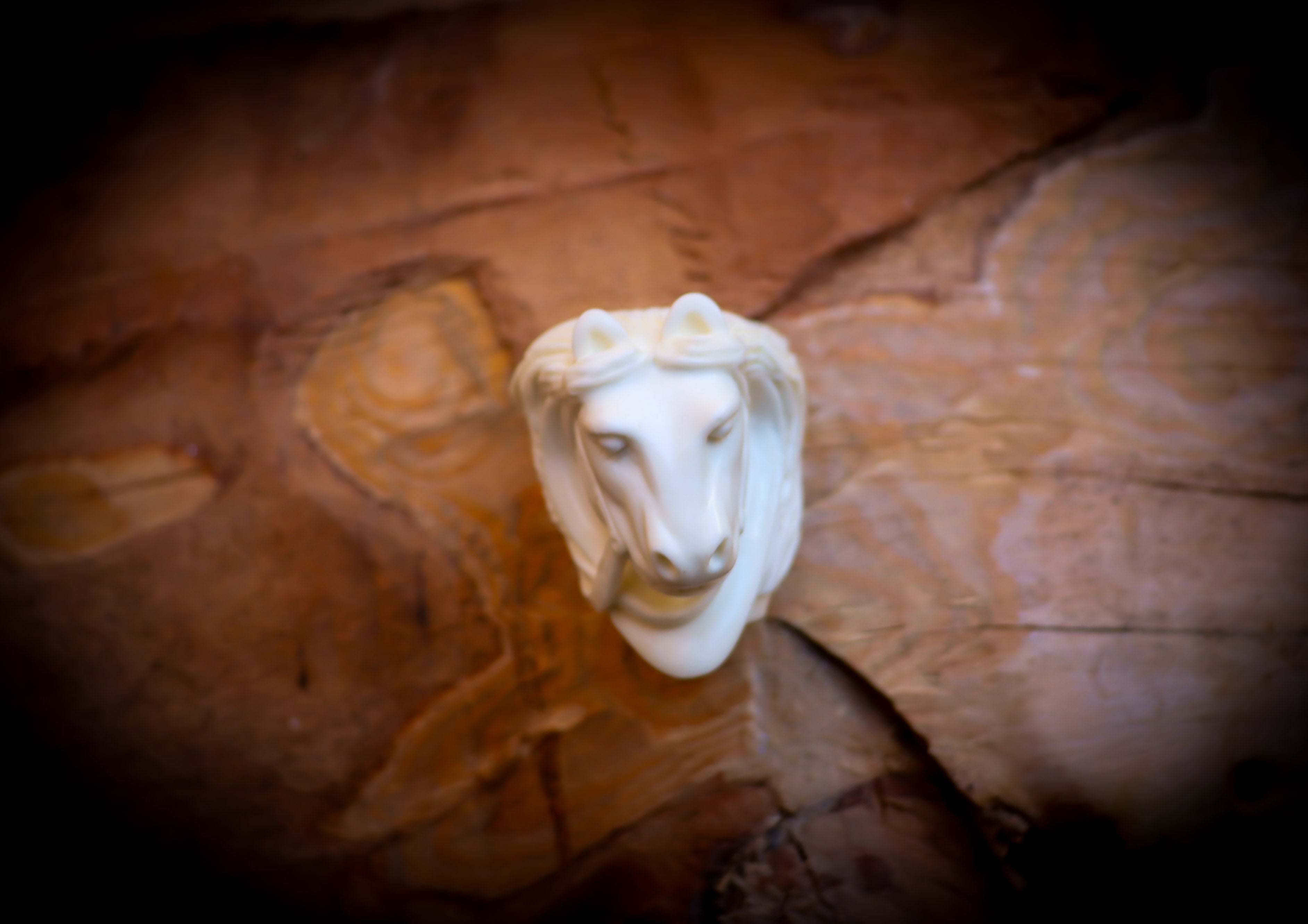 Horse Kirsten Bowl, Special Handmade Horse Kirsten Bowl Meerschaum Pipe- Astaş Meerschaum
