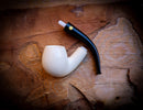 Smooth Special Handmade Apple Meerschaum Pipe With Leather Box- Astaş Meerschaum