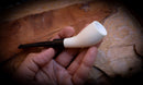Smooth Handmade Horn Block Meerschaum Pipe with Leather Box – Astaş Meerschaum