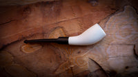 Smooth Handmade Horn Block Meerschaum Pipe with Leather Box – Astaş Meerschaum