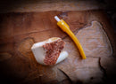 Handcrafted Natural Block Meerschaum Pipe with Leather Case – Astaş Meerschaum