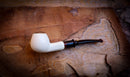 Apple Meerschaum, Smooth Special Handmade Apple Meerschaum Pipe With Leather Box- Astaş Meerschaum