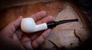 Apple Meerschaum, Smooth Special Handmade Apple Meerschaum Pipe With Leather Box- Astaş Meerschaum