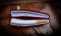 Special Handmade Cigarette Holder Meerschaum Pipe With Leather Box- Astaş Meerschaum