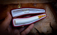 Special Handmade Cigarette Holder Meerschaum Pipe With Leather Box- Astaş Meerschaum