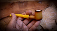 Lee Van Cleef, Calcined Smooth Special Handmade Poker Meerschaum Pipe With Leather Box- Astaş Meerschaum