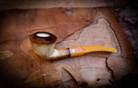 Lee Van Cleef  Smooth Special Handmade Panel Meerschaum Pipe With Leather Box-Astaş Meerschaum