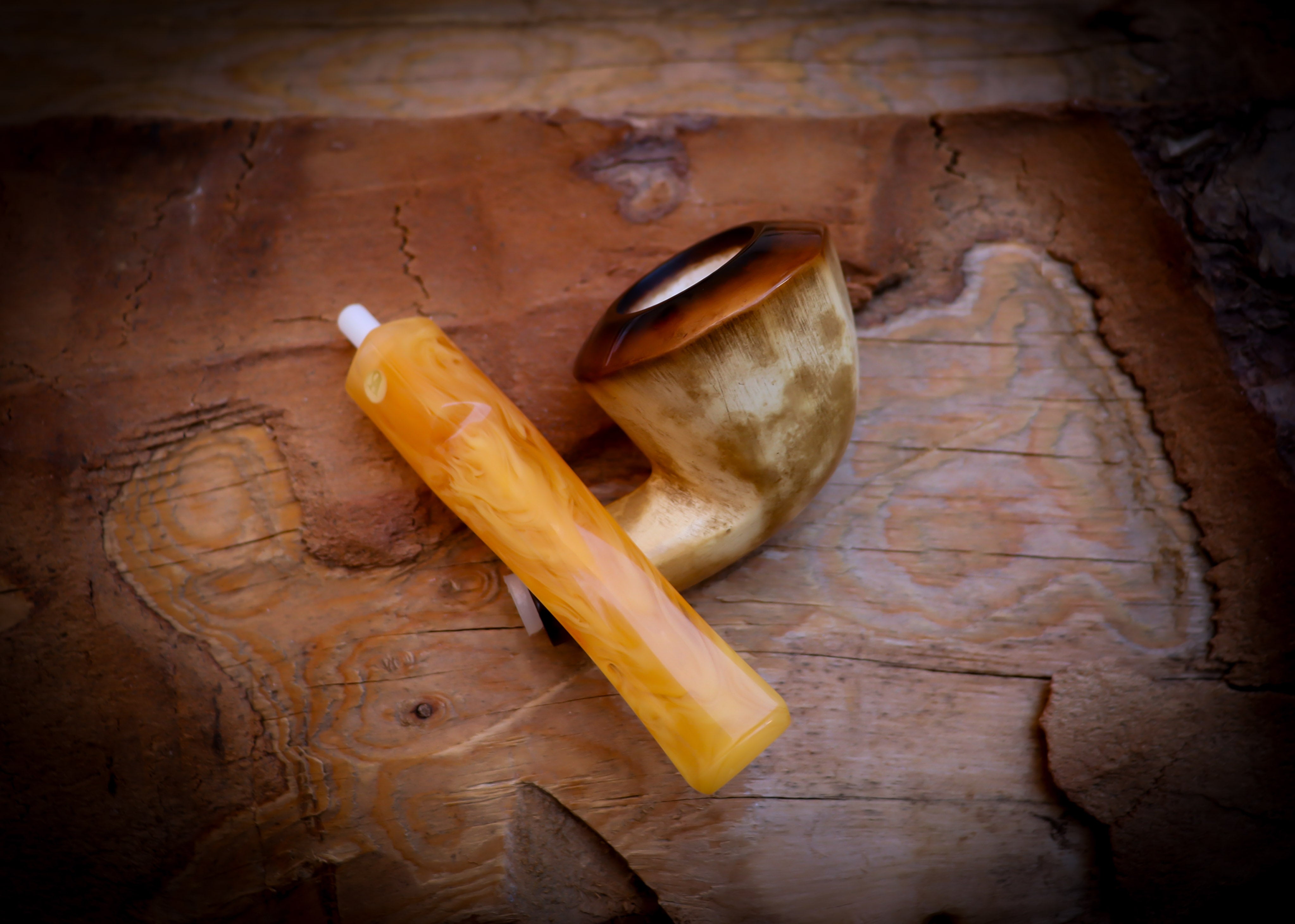 Lee Van Cleef  Smooth Special Handmade Panel Meerschaum Pipe With Leather Box-Astaş Meerschaum