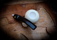Smooth Handmade Squat Tomato Block Meerschaum Pipe With Leather Case- Astaş Meerschaum