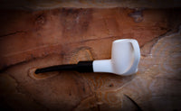 Unique Smooth Handmade Freehand Meerschaum Tobacco Pipe with Leather Case – Astaş Meerschaum