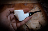 Unique Smooth Handmade Freehand Meerschaum Tobacco Pipe with Leather Case – Astaş Meerschaum