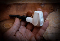 Unique Smooth Handmade Freehand Meerschaum Tobacco Pipe with Leather Case – Astaş Meerschaum