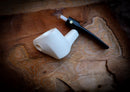 Unique Smooth Handmade Freehand Meerschaum Tobacco Pipe with Leather Case – Astaş Meerschaum