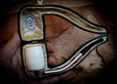 Falcon Bowl, Smooth Billard Falcon Bowl Meerschaum Pipe - Astaş Meerschaum