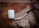 Falcon Bowl, Smooth Billard Falcon Bowl Meerschaum Pipe - Astaş Meerschaum