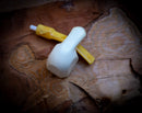 Handcrafted Smooth Panel Meerschaum Pipe with Leather Case - Unique Block Meerschaum Smoking Pipe by Astaş