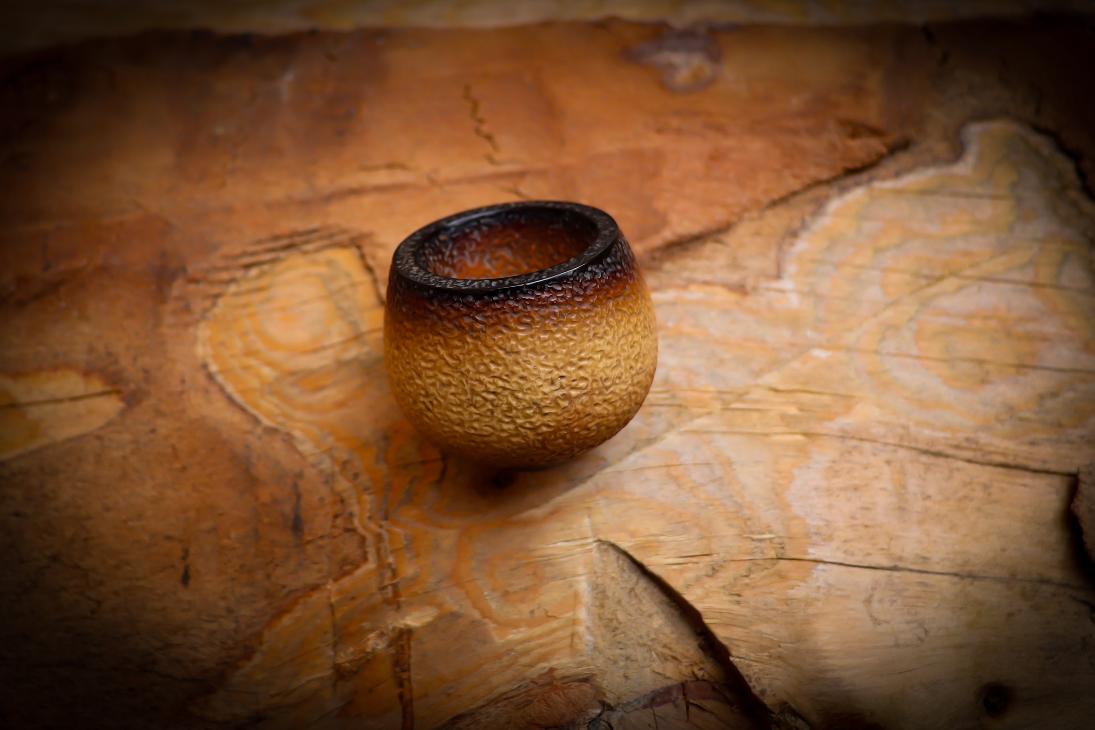 Calcined  Hand Crafted Apple Kirsten Bowl Meerschaum Pipe