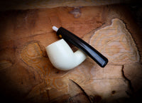 Smooth Handmade Half Bent Meerschaum Pipe With Leather Case- Astaş Meerschaum
