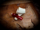 Natural Meerschaum, Smooth Handmade Panel Block Meerschaum Pipe With Leather Case- Astaş Meerschaum