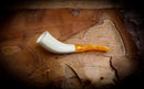 Handmade Horn Block Meerschaum Pipe With Leather Case