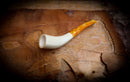 Handmade Horn Block Meerschaum Pipe With Leather Case