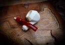 Smooth Handmade Panel Block Meerschaum Pipe With Leather Case- Astaş Meerschaum