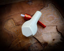 Embriodered Special Handmade Freehand Block Meerschaum Pipe With Leather Box- Astaş Meerschaum