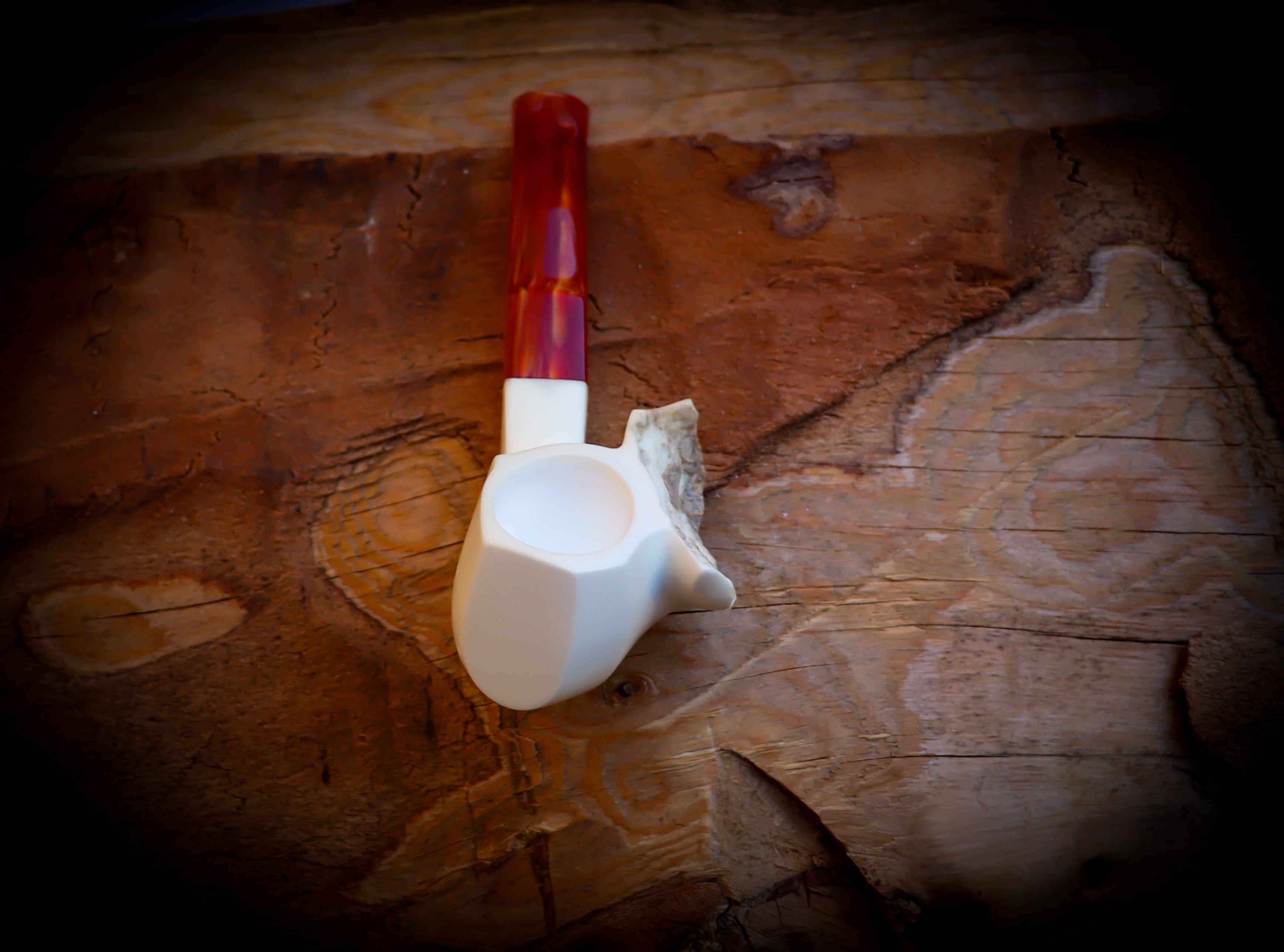 Natural Meerschaum, Handmade Premium Block Meerschaum Pipe With Leather Case- Astaş Meerschaum