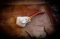 Natural Meerschaum, Handmade Premium Block Meerschaum Pipe With Leather Case- Astaş Meerschaum