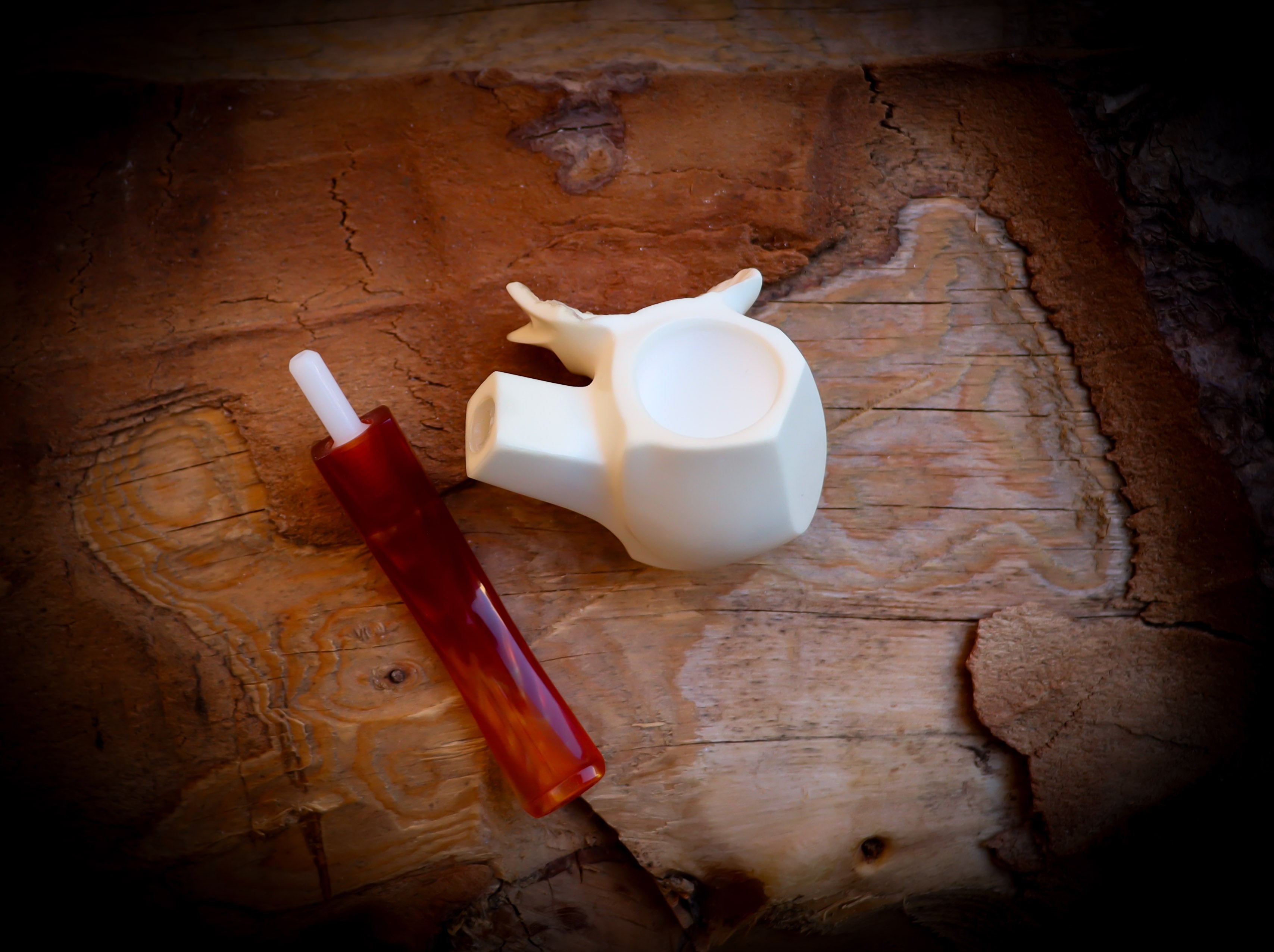 Natural Meerschaum, Handmade Premium Block Meerschaum Pipe With Leather Case- Astaş Meerschaum