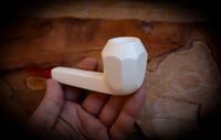 Canadian Panel Handmade Block Meerschaum Pipe With Leather Case