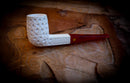 Handmade Billard Block Meerschaum Pipe With Leather Case