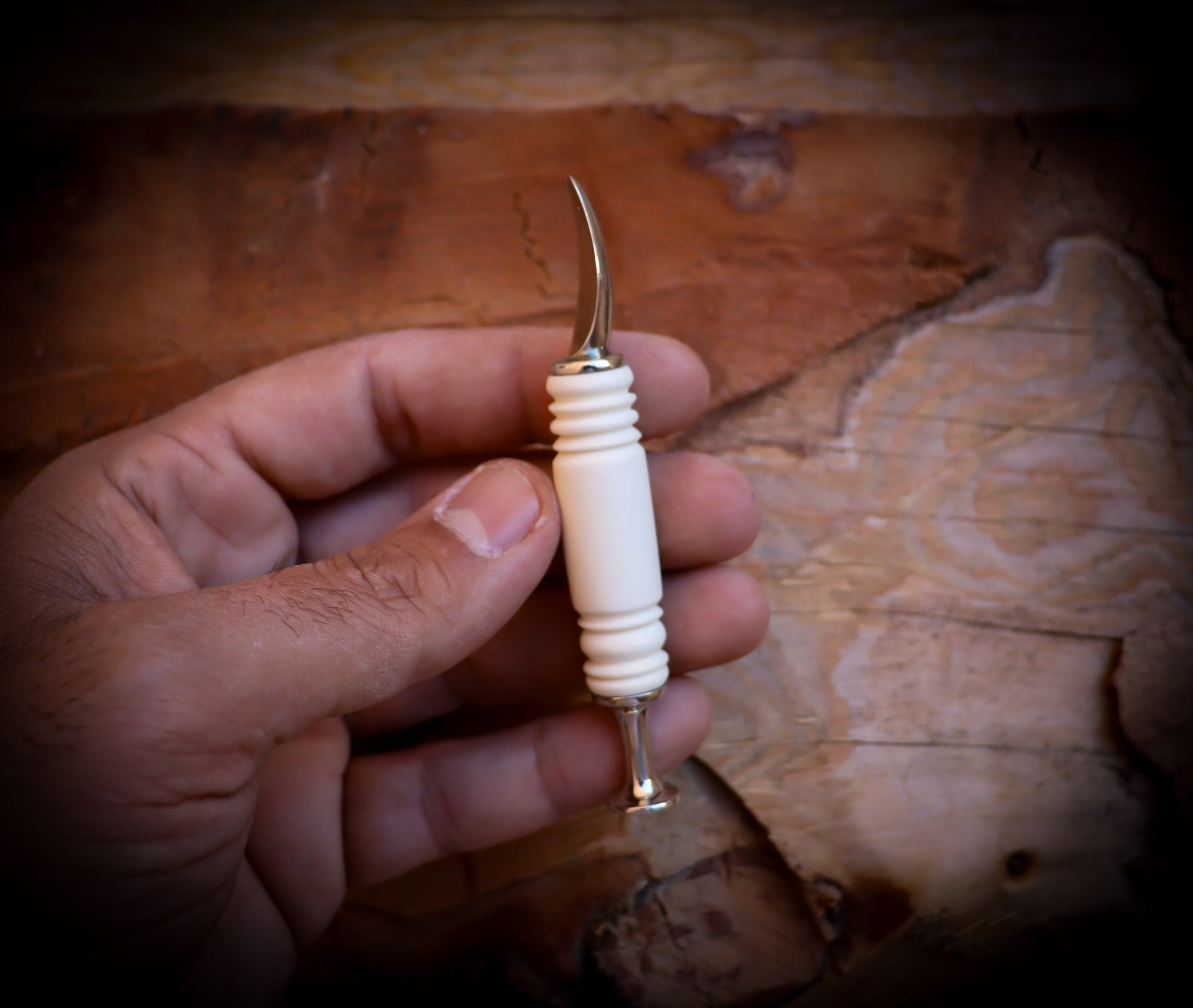 Tamper Meerschaum Pipe With Leather Case- Astaş Meerschaum