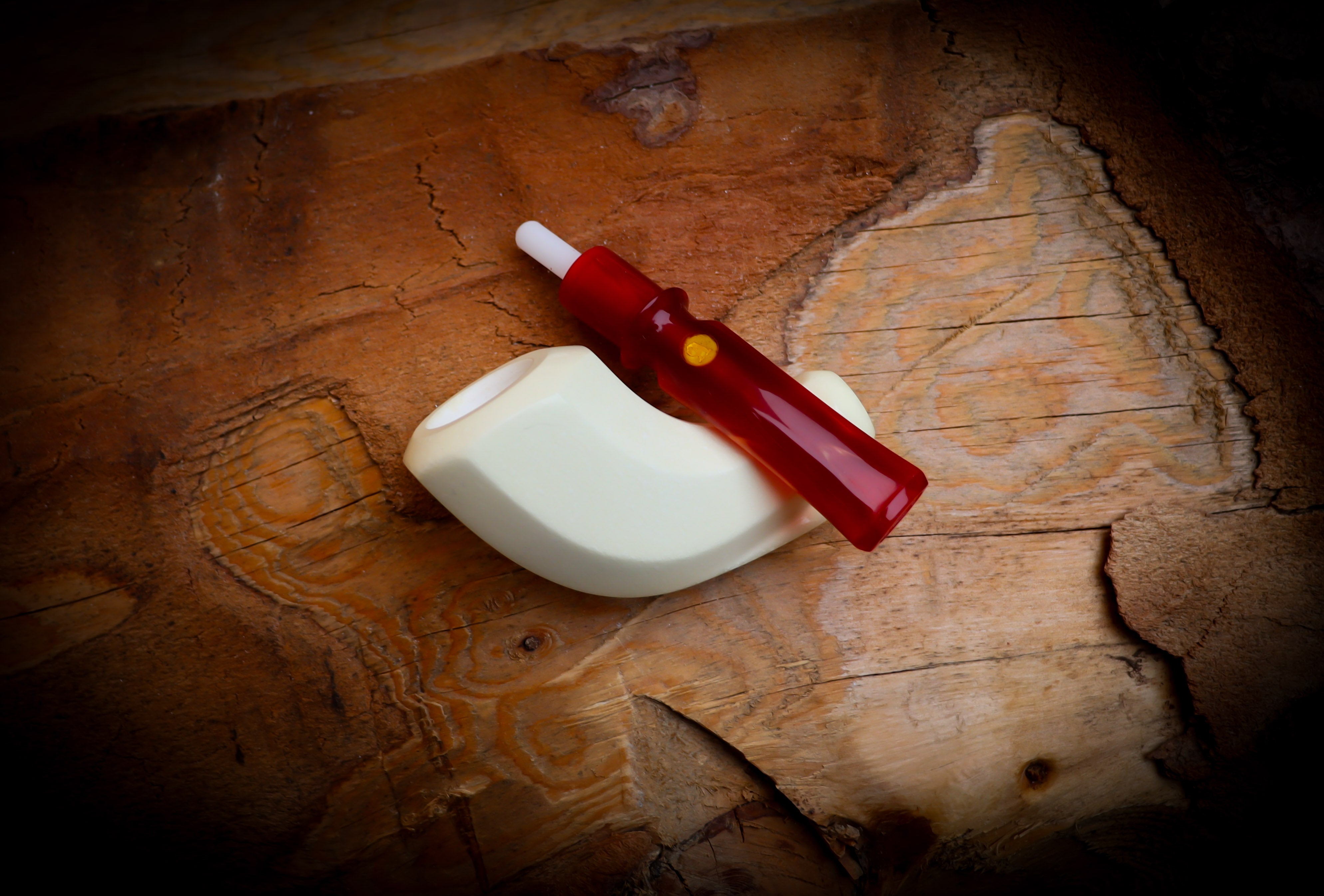 Freehand Handmade Block Meerschaum Pipe With Leather Case- Astaş Meerschaum