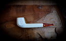 Canadian Panel Handmade Block Meerschaum Pipe With Leather Box- Astaş Meerschaum