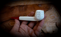 Canadian Panel Handmade Block Meerschaum Pipe With Leather Box- Astaş Meerschaum