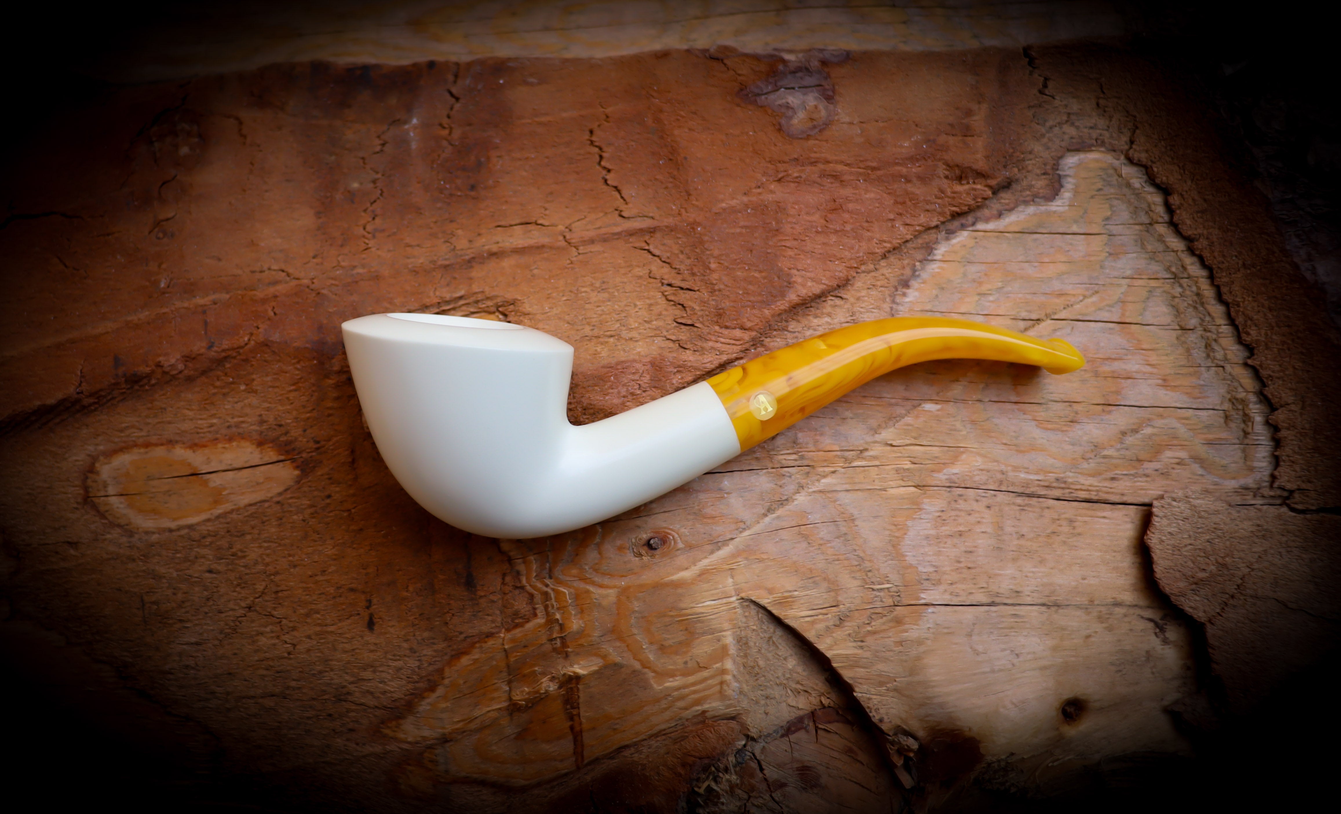 Smooth Special Handmade Dublin Block Meerschaum Pipe With Leather Box- Astaş Meerschaum