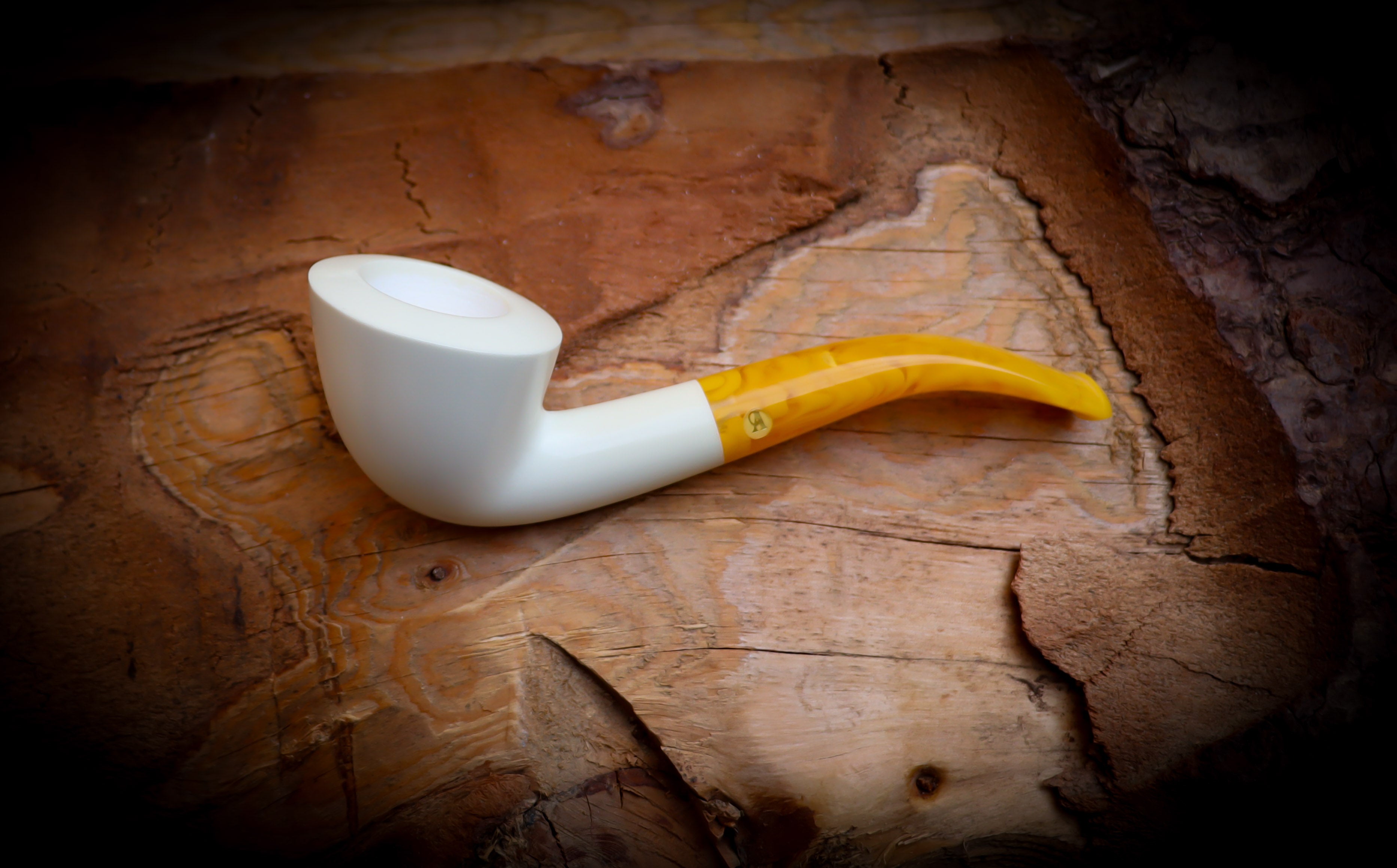 Smooth Special Handmade Dublin Block Meerschaum Pipe With Leather Box- Astaş Meerschaum