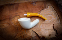 Smooth Special Handmade Dublin Block Meerschaum Pipe With Leather Box- Astaş Meerschaum