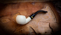 Smooth Special Handmade Apple Block Meerschaum Pipe With Leather Box- Astaş Meerschaum