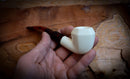 Smooth Special Handmade Panel Block Meerschaum Pipe With Leather Case- Astaş Meerschaum