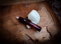 Smooth Special Handmade Panel Block Meerschaum Pipe With Leather Case- Astaş Meerschaum
