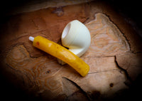 Rhodesian Meerschaum, Smooth Special Handmade Squat Bulldog Meerschaum Pipe With Leather Case- Astaş Meerschaum