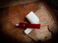 Smooth Special Handmade Panel Block Meerschaum Pipe With Leather Case- Astaş Meerschaum
