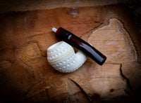 Silver Embriodered Special Handmade Bulldog Meerschaum Pipe With Leather Case-Astaş Meerschaum