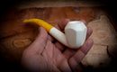Smooth Special Handmade Panel Premium Block Meerschaum Pipe With Leather Case- Astaş Meerschaum